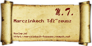 Marczinkech Tézeusz névjegykártya